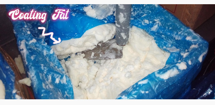 Coating Fat bukan mentega putih
